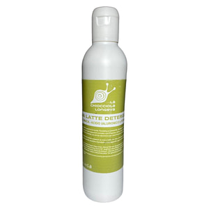flacone crema latte detergente con bava di lumaca